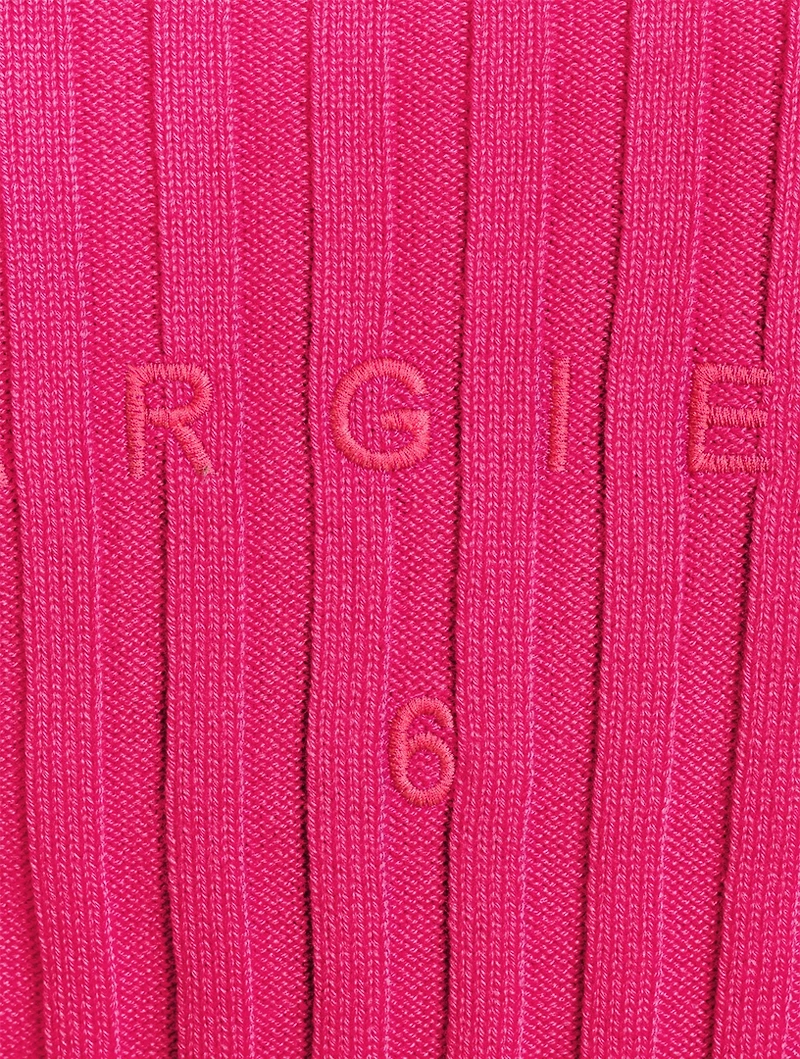Ribbed Knit Zipped Sweater