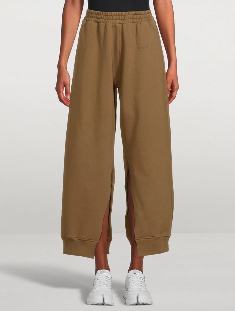Cotton Split Sweatpants