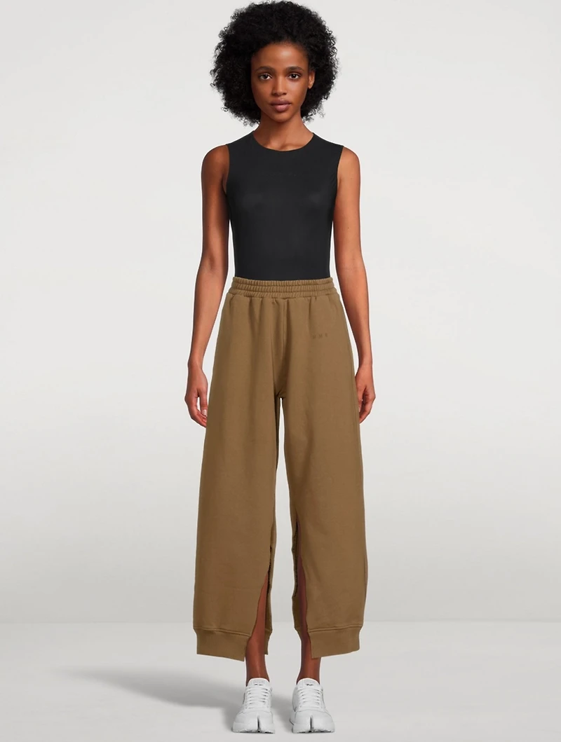 Cotton Split Sweatpants
