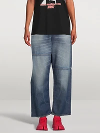 Elasticated Waistband Jeans