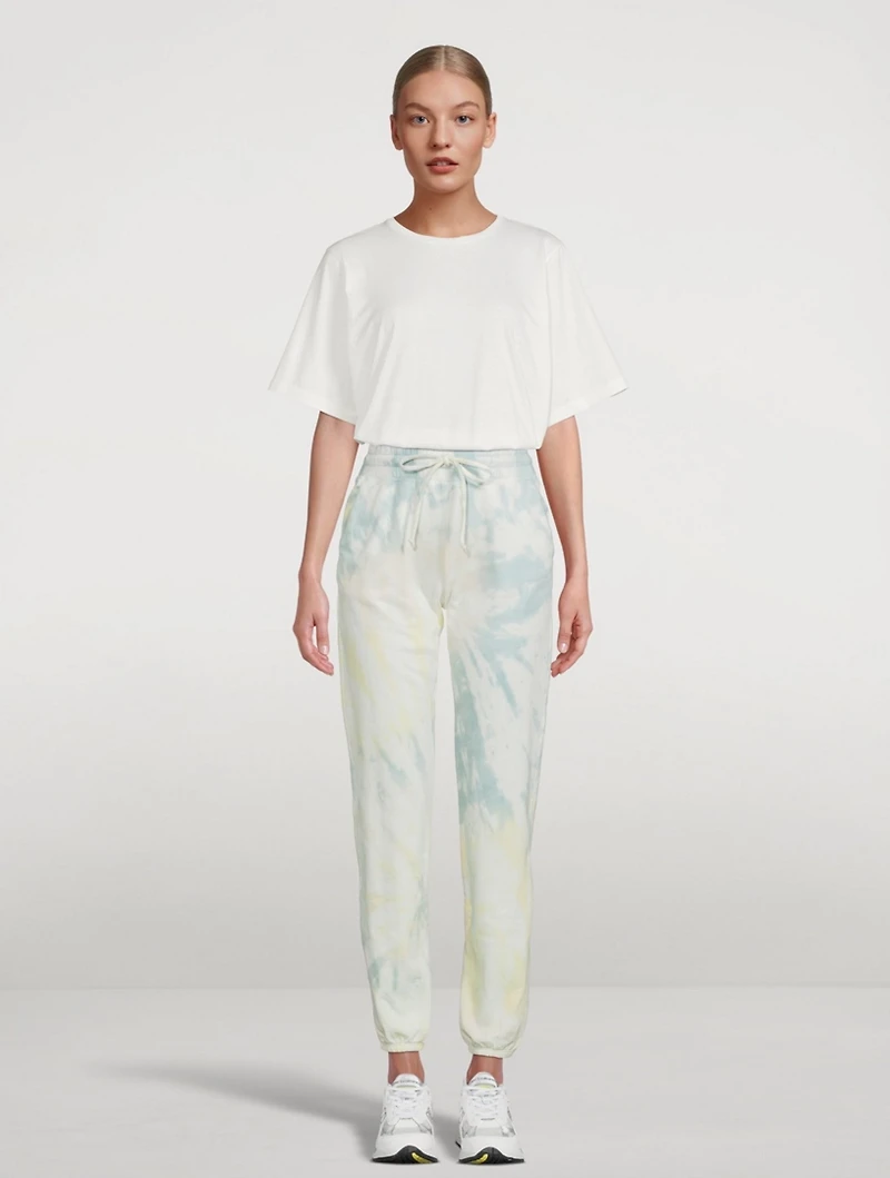 Weekend Terry Cotton Sweatpants Tie Dye Print