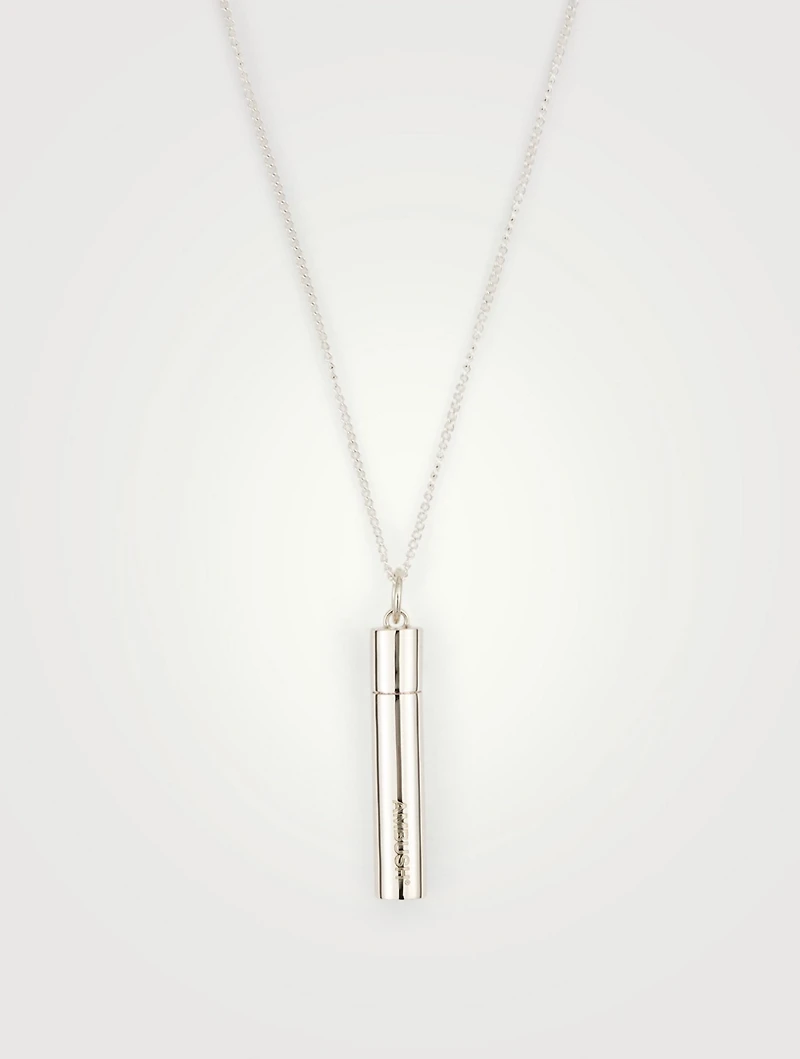 Sterling Silver Pill Case Necklace