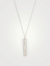 Sterling Silver Pill Case Necklace