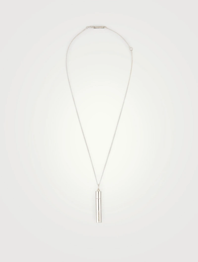Sterling Silver Pill Case Necklace