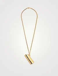 Small Lighter Case Necklace With Logo