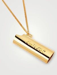 Small Lighter Case Necklace With Logo