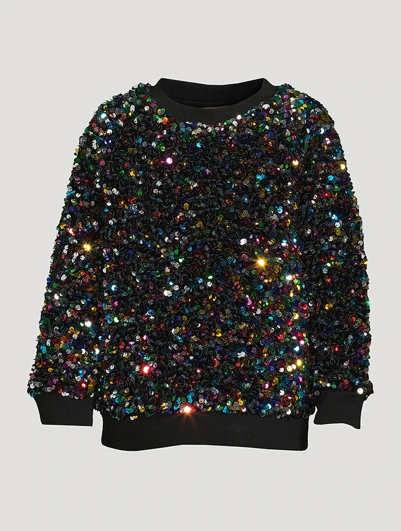 Kids Fleece Sequin Sweatshirt