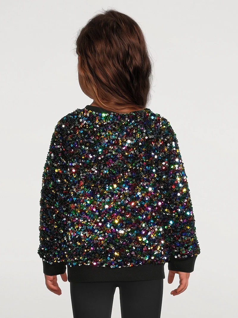 Kids Fleece Sequin Sweatshirt