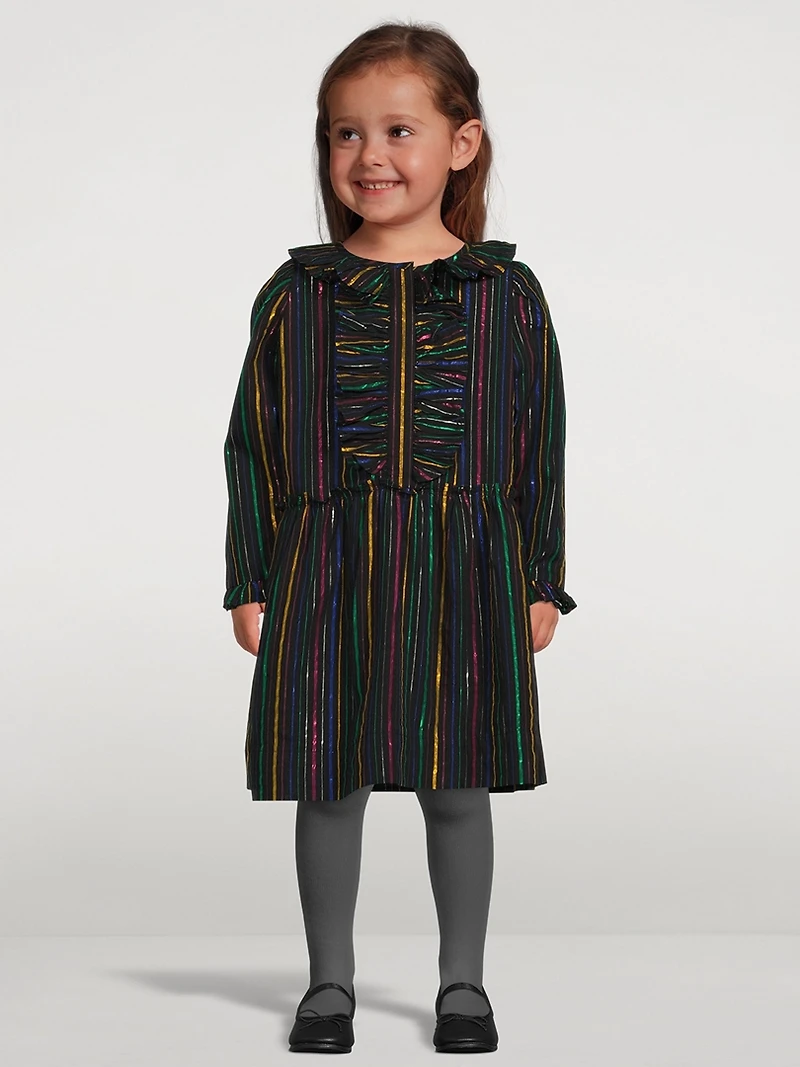 Kids Lurex Stripe Dress