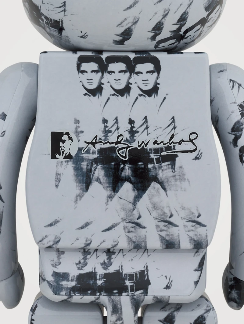 Andy Warhol Elvis Presley 100% & 400% Be@rbrick