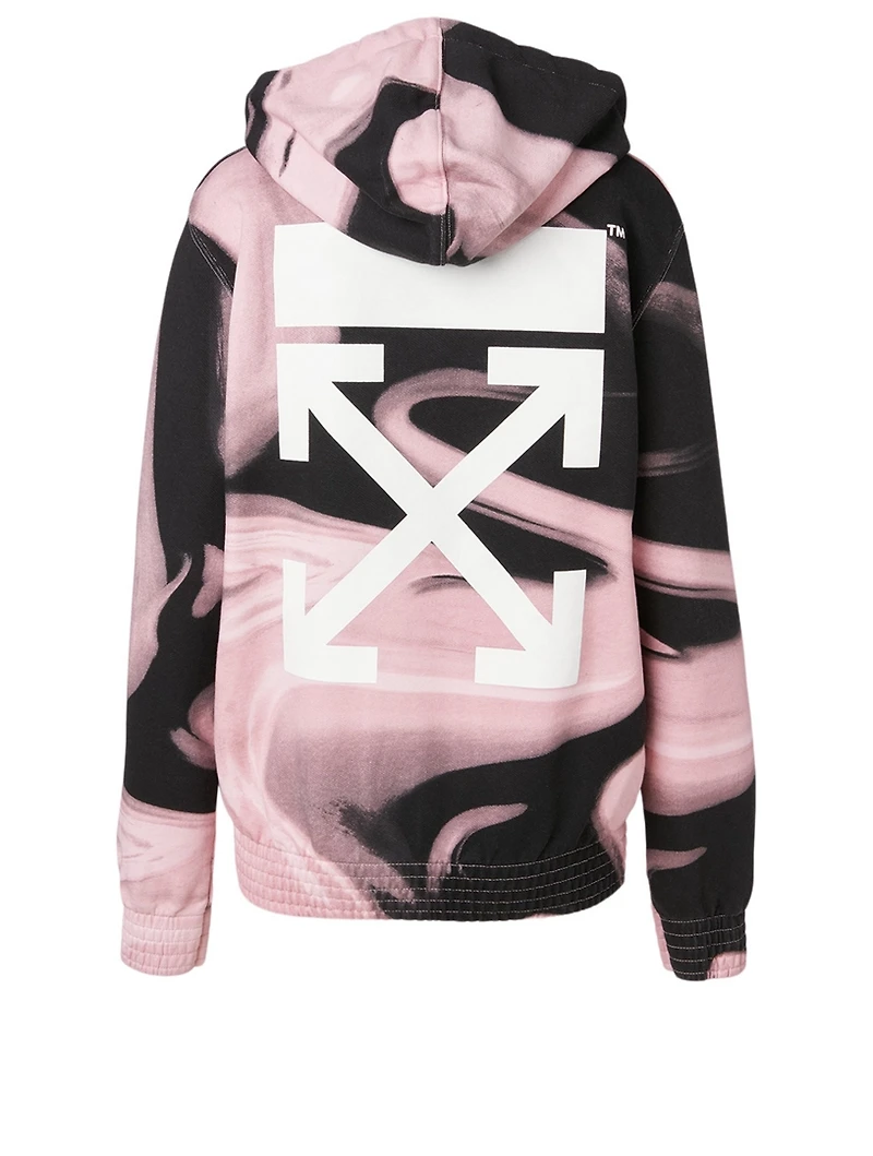 Liquid Melt Arrow Cotton Hoodie