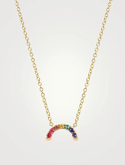 14K Gold Rainbow Necklace