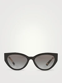Monochrome Cat Eye Sunglasses