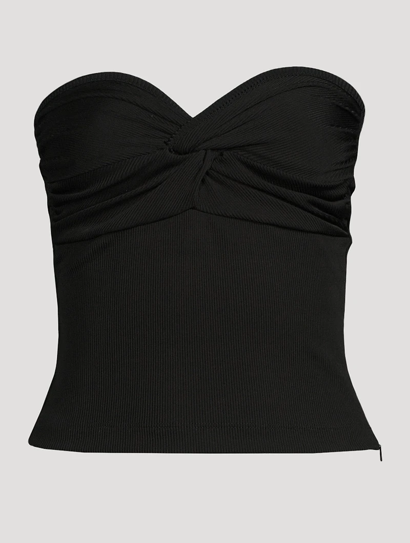 Rib Twist Tube Top