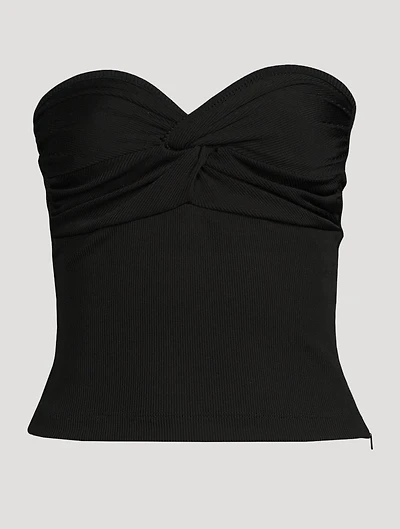 Rib Twist Tube Top