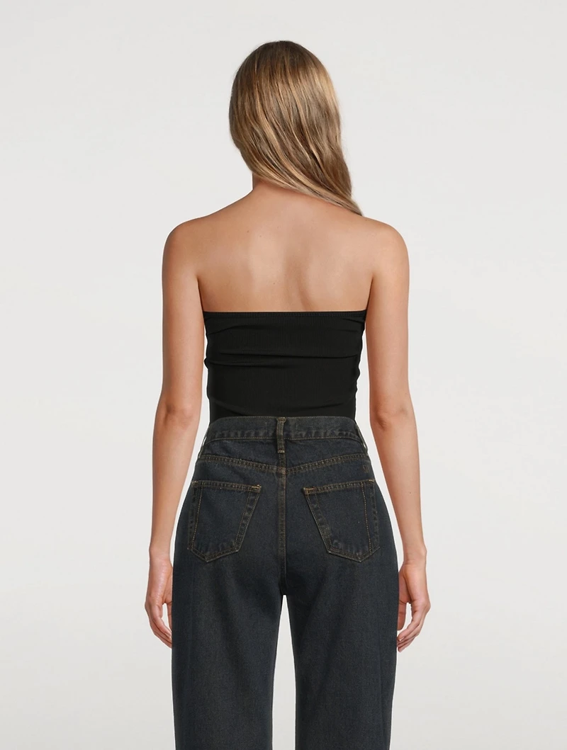 Rib Twist Tube Top