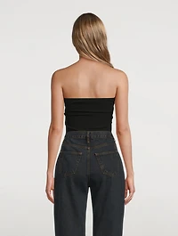 Rib Twist Tube Top
