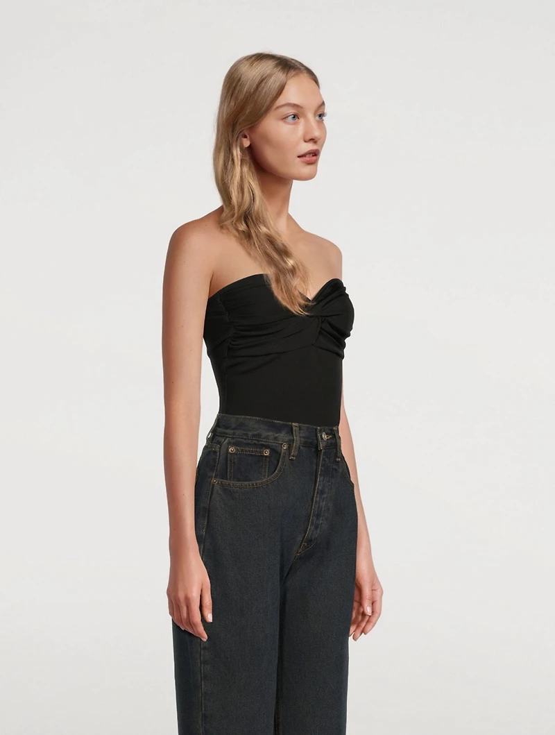 Rib Twist Tube Top