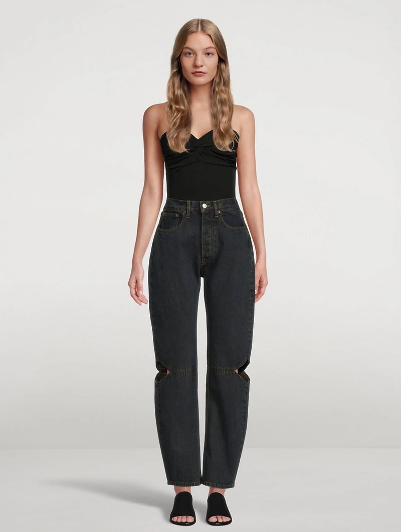 Rib Twist Tube Top