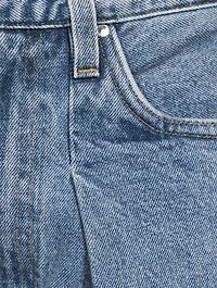 Pleat Curve High-Waisted Jeans