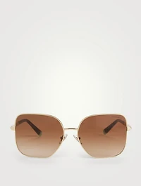 Square Sunglasses With Crystals