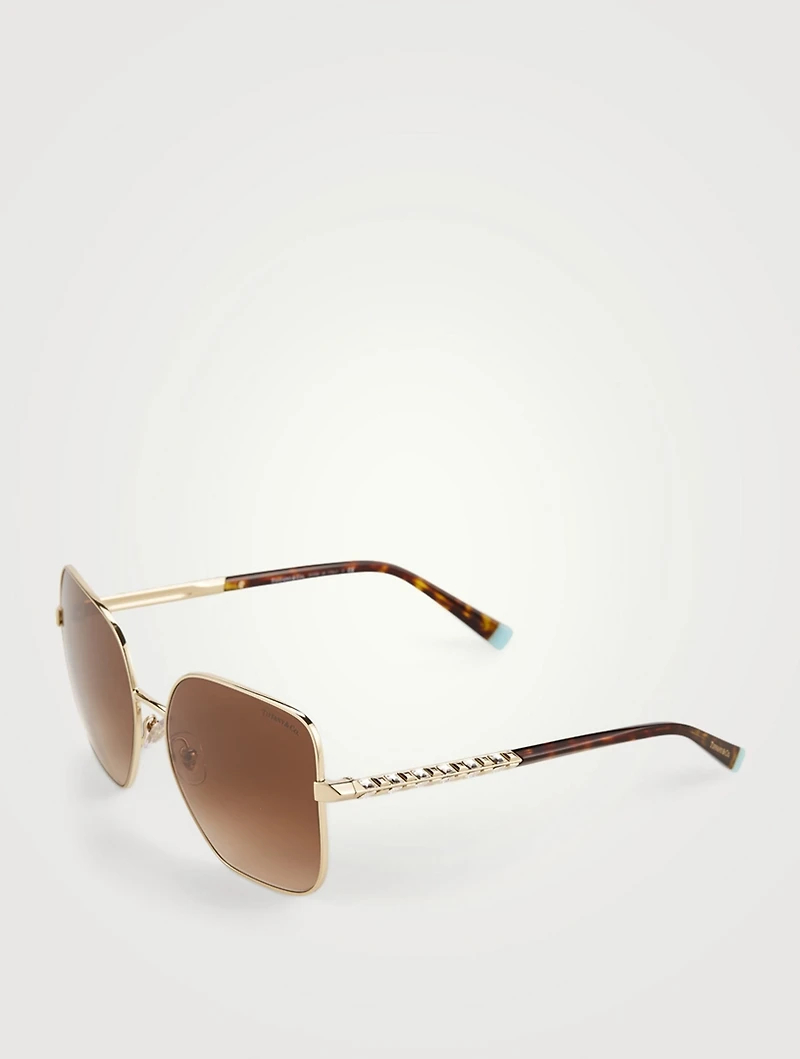 Square Sunglasses With Crystals