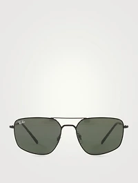 RB3666 Rectangular Aviator Sunglasses