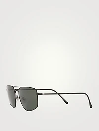 RB3666 Rectangular Aviator Sunglasses