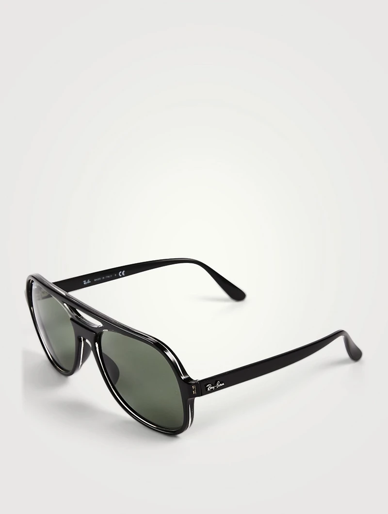 RB4357 Powderhorn Aviator Sunglasses