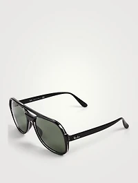 RB4357 Powderhorn Aviator Sunglasses