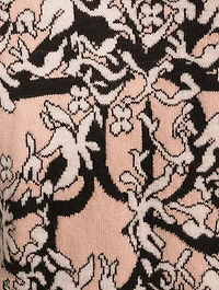 Wool-Blend Crewneck Sweater With Graphic Print
