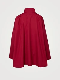 Side Seam Long Shirt With Double Stand Collar