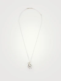 Sterling Silver Bear Pendant Necklace