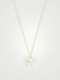 Sterling Silver Mushroom Pendant Necklace