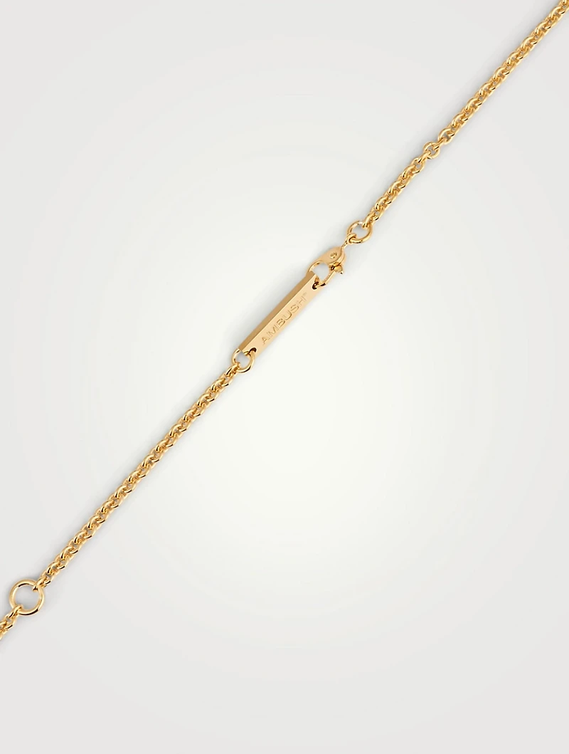 18K Gold Plated Mushroom Pendant Necklace