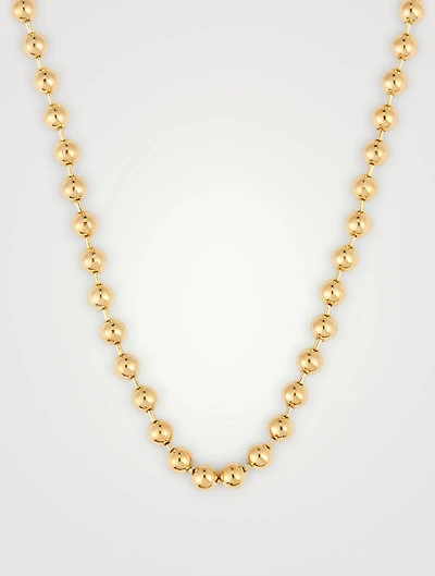 18K Goldplated Ball Chain Necklace