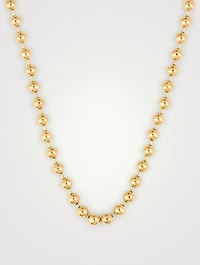18K Goldplated Ball Chain Necklace