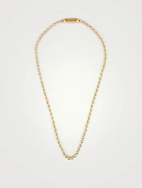 18K Goldplated Ball Chain Necklace