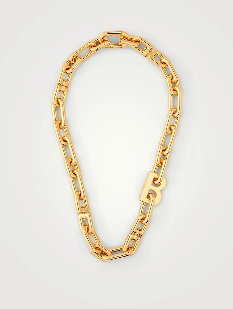 B Chain Thin Necklace