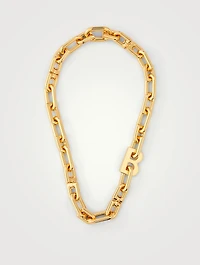 B Chain Thin Necklace