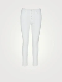 The Pixie Skinny Jeans With Ankle Fray