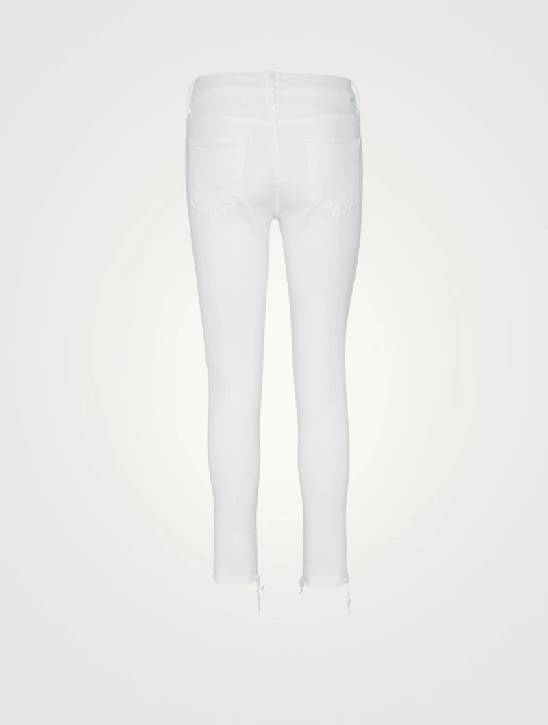The Pixie Skinny Jeans With Ankle Fray