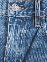 London High-Waisted Straight Ankle Jeans