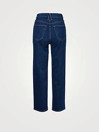 London High-Waisted Crop Jeans