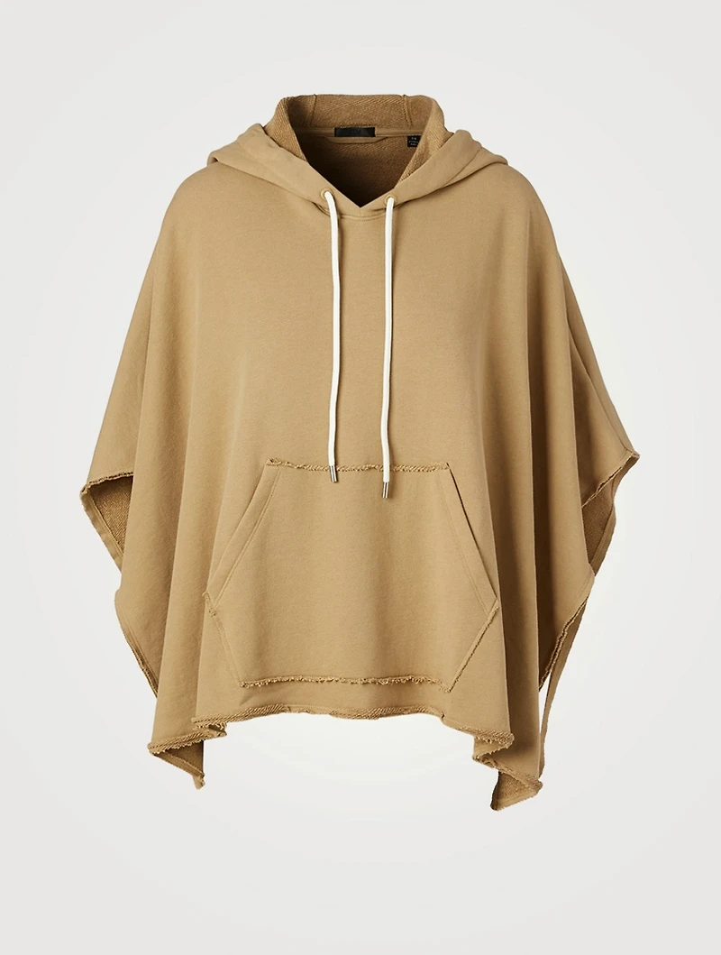 French Terry Hooded Poncho
