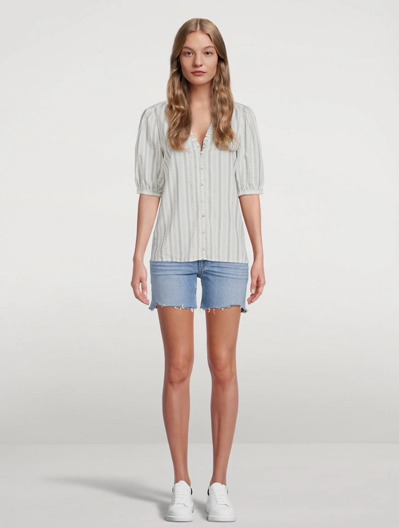 Provence Short-Sleeve Blouse