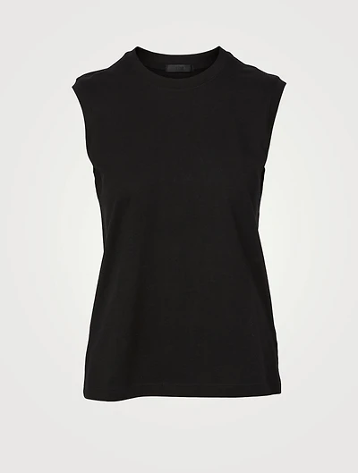 Classic Cotton Jersey Sleeveless T-Shirt