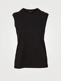 Classic Cotton Jersey Sleeveless T-Shirt