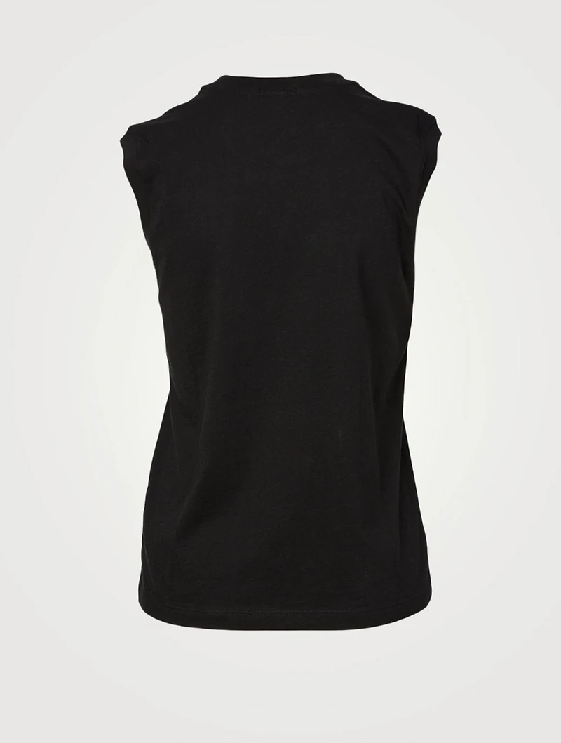 Classic Cotton Jersey Sleeveless T-Shirt
