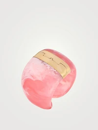 Bold Stone Resin Cuff Bracelet